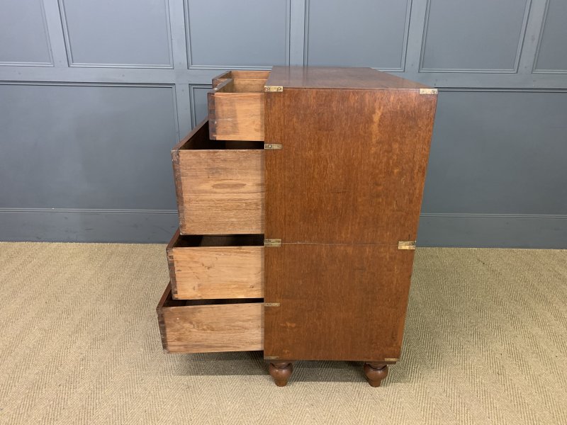 Victorian Teak Military Chest by Army & Navy - Image 12