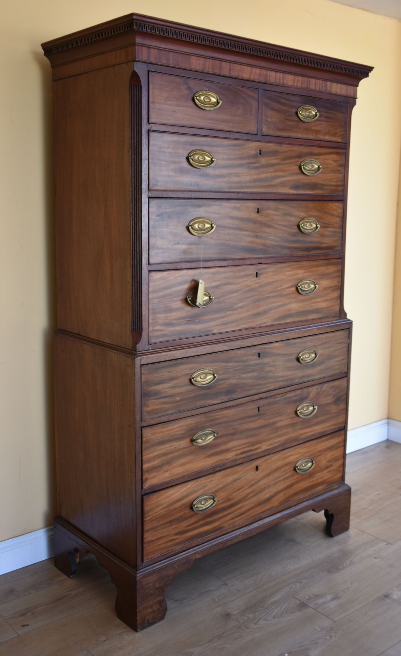 George III Mahogany Chest On Chest