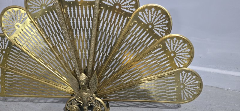 Brass Peacock Fire Screen - Image 5