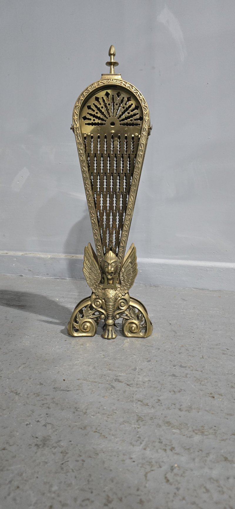Brass Peacock Fire Screen - Image 8
