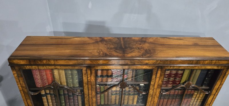 Top Quality Walnut Bookcase - Image 8