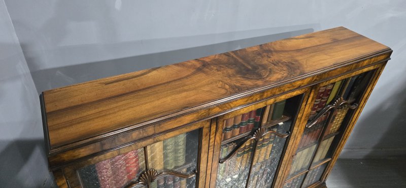 Top Quality Walnut Bookcase - Image 12