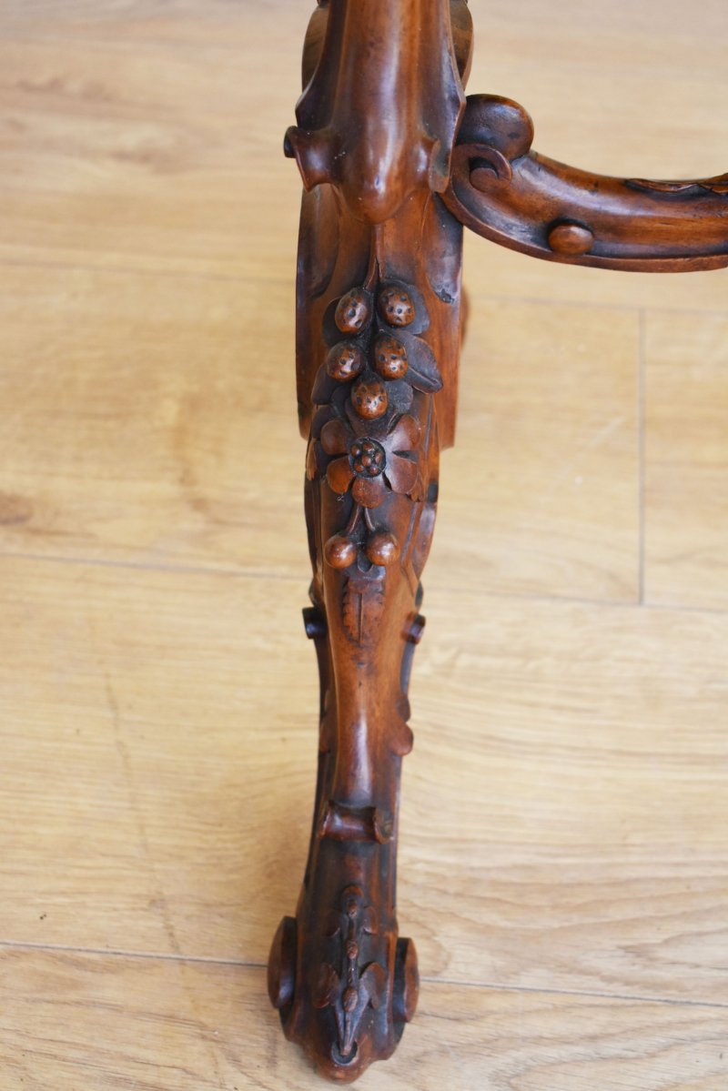 Victorian Burr Walnut Inlaid Table - Image 3