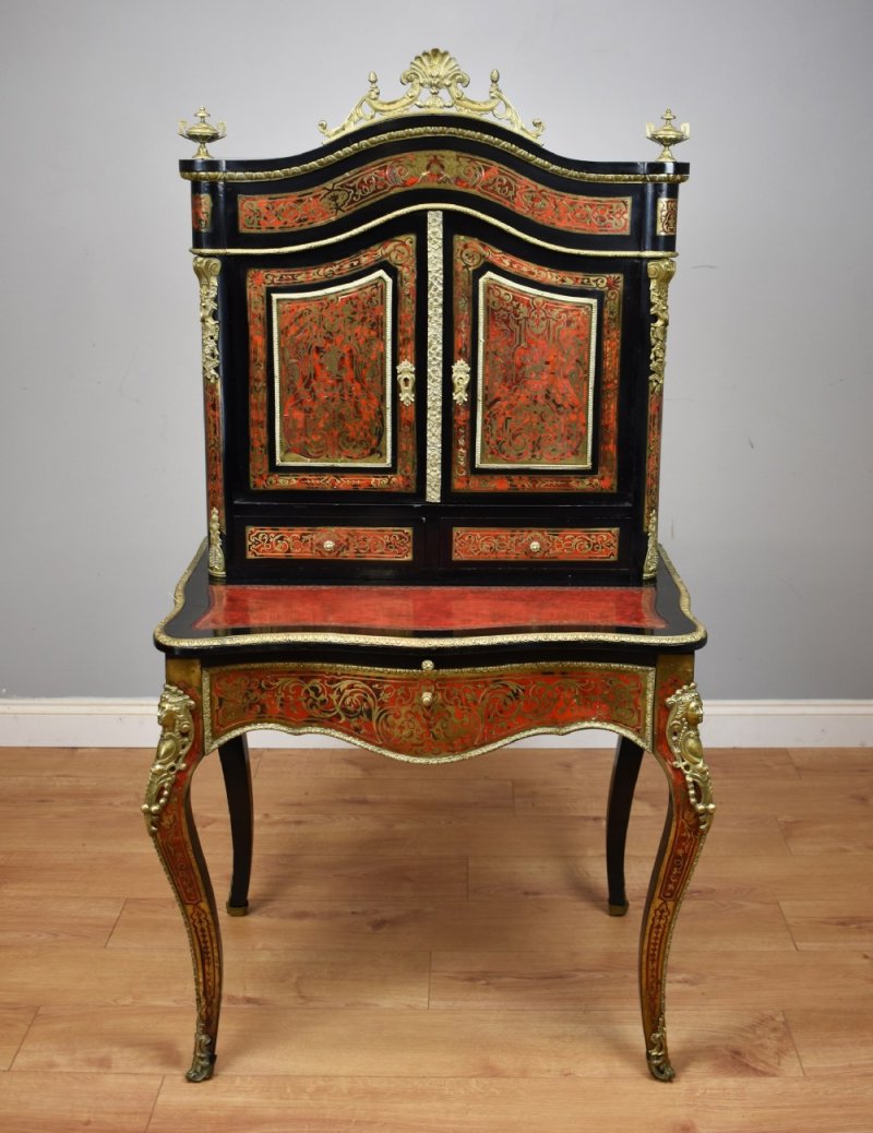 19th Century Ebonised Boulle Bonheur Du Jour - Image 2