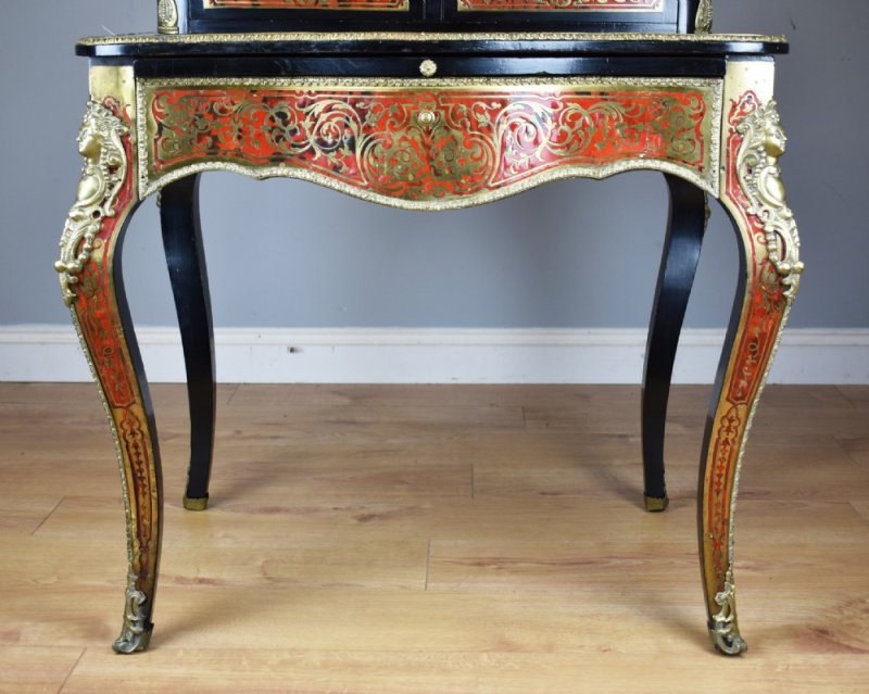 19th Century Ebonised Boulle Bonheur Du Jour - Image 6