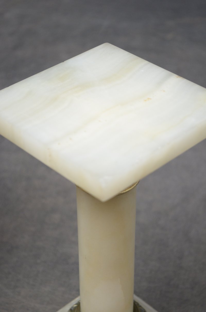 Pair Of Victorian Marble Pedestals Marble Columns - Grand Tour Onyx Pedestals - Image 6