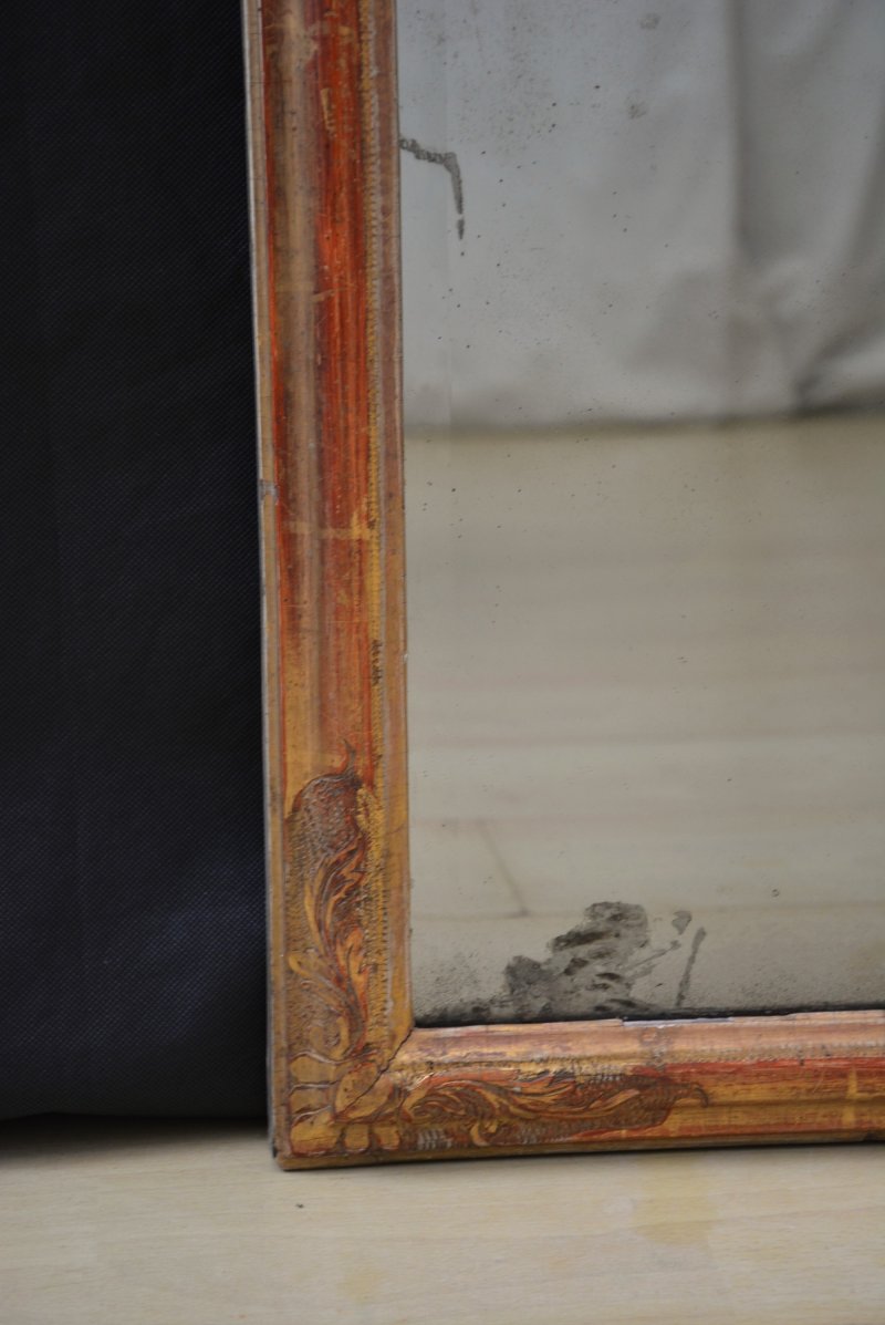 Gesso and Giltwood Pier Mirror  w49cm - Image 2