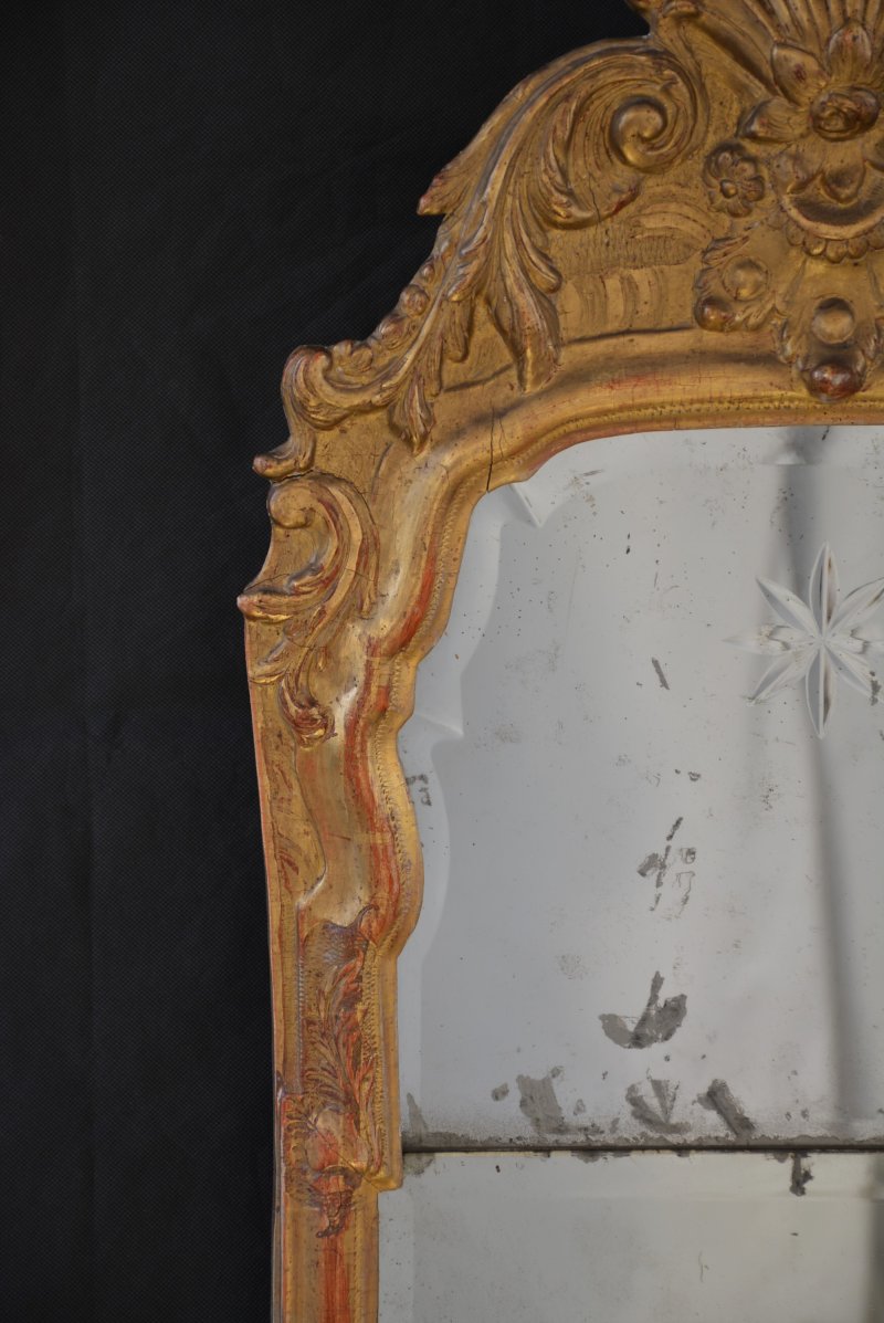Gesso and Giltwood Pier Mirror  w49cm - Image 5