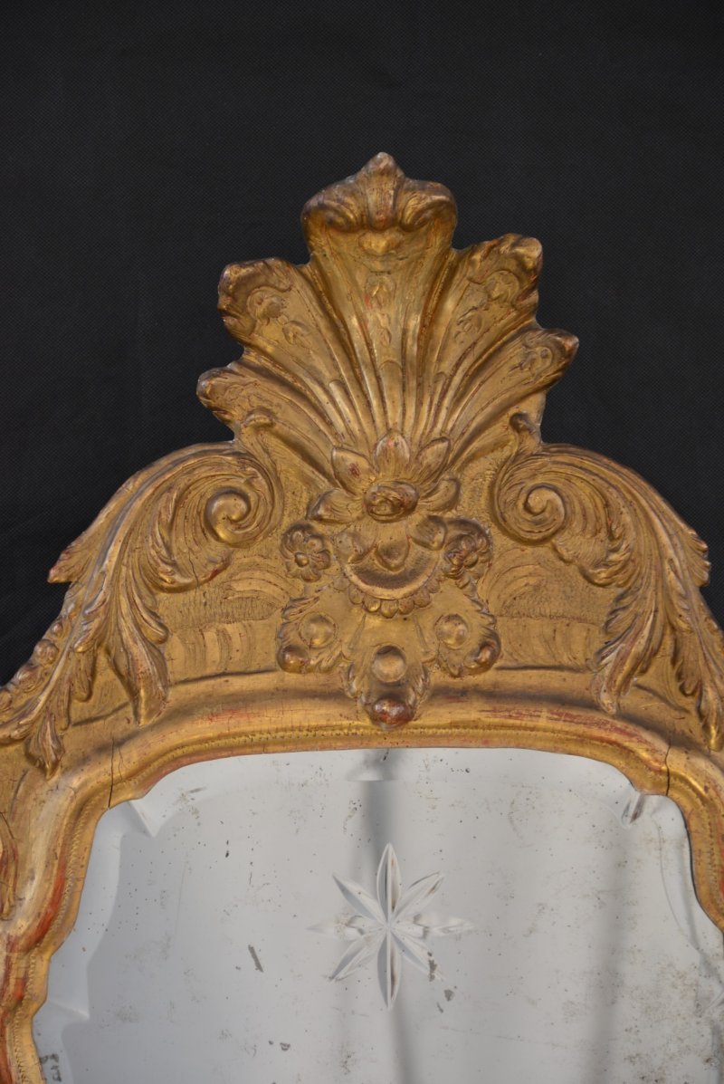 Gesso and Giltwood Pier Mirror  w49cm - Image 7