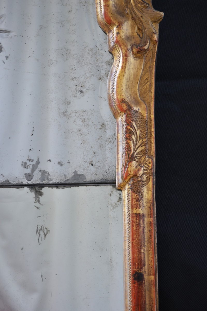 Gesso and Giltwood Pier Mirror  w49cm - Image 9