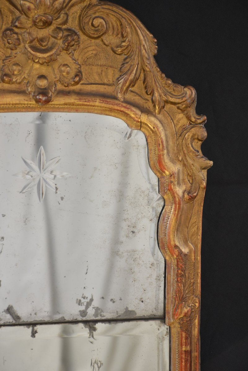 Gesso and Giltwood Pier Mirror  w49cm - Image 8
