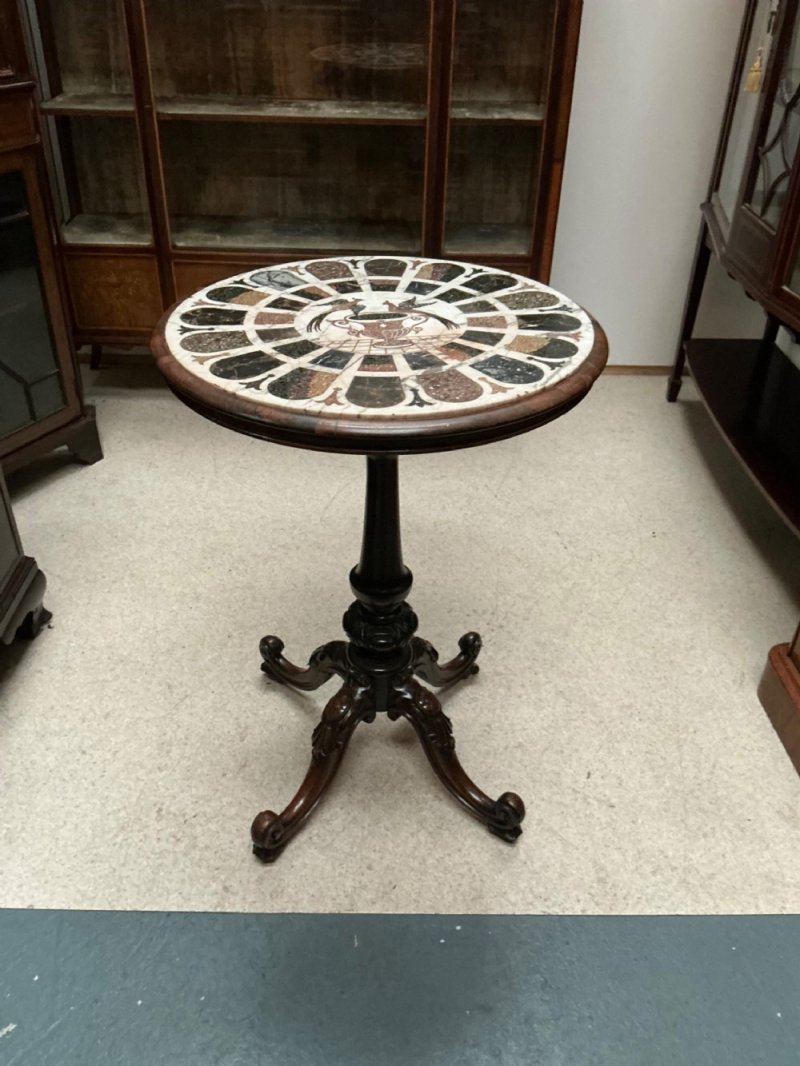 19th Century Marble Top Table - Image 3