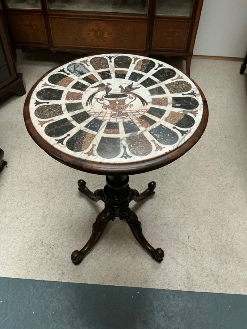 19th Century Marble Top Table - Image 4