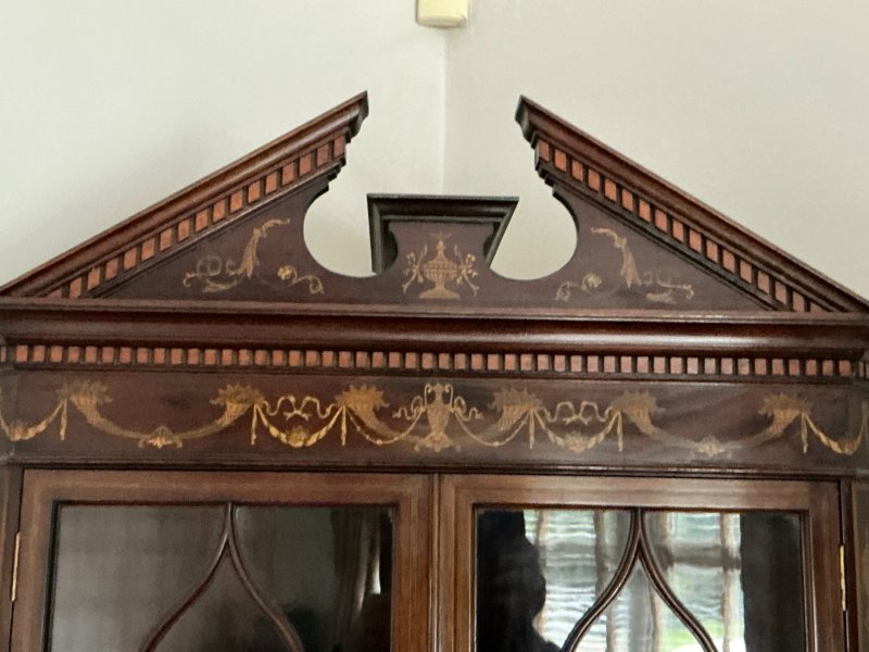 Superb Edwardian Marquetry Corner Cabinet - Image 12