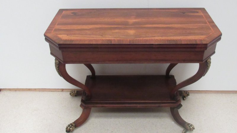 Superb Regency Card Table