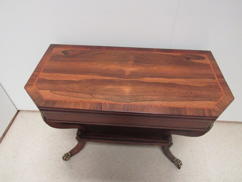 Superb Regency Card Table - Image 3