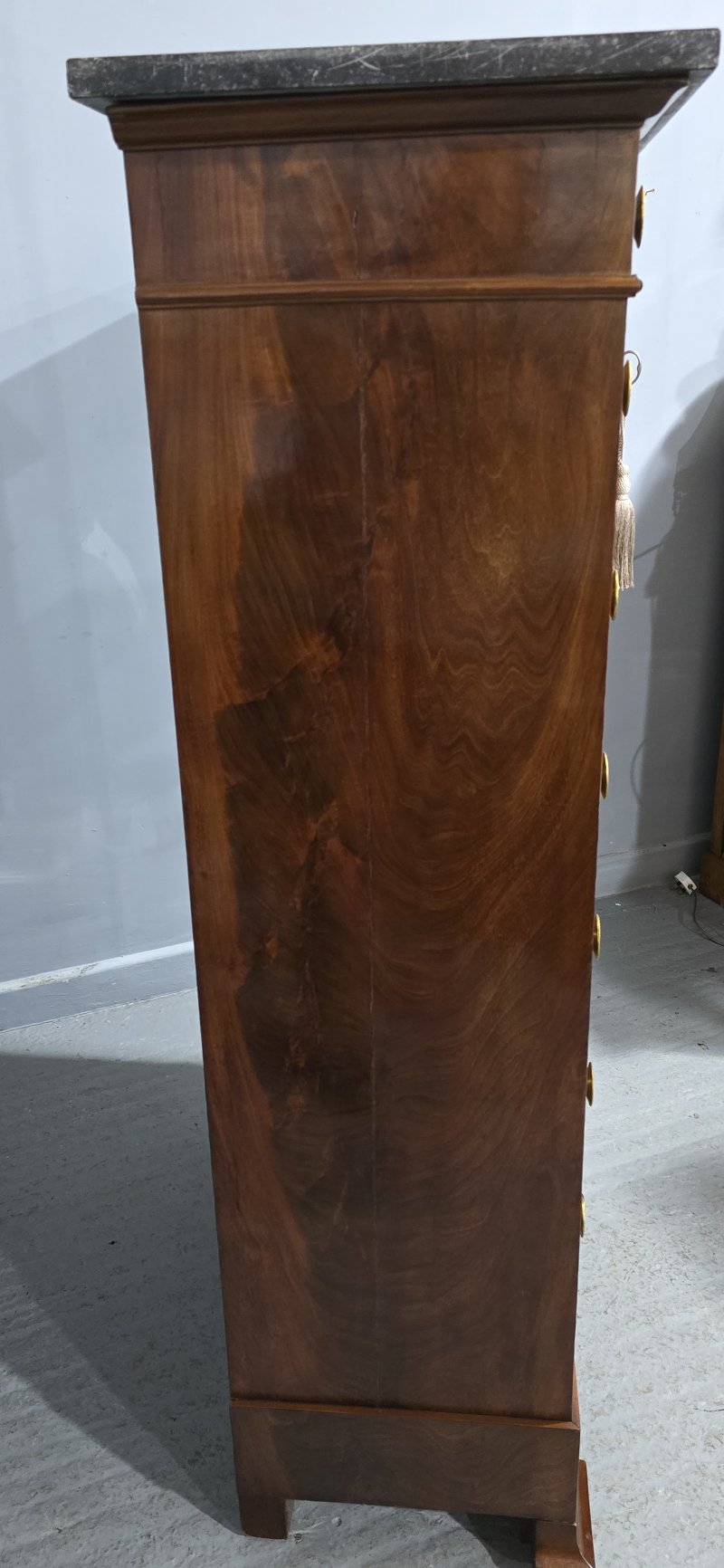 Super French Tall Chest of Mahogany Drawers - Image 2