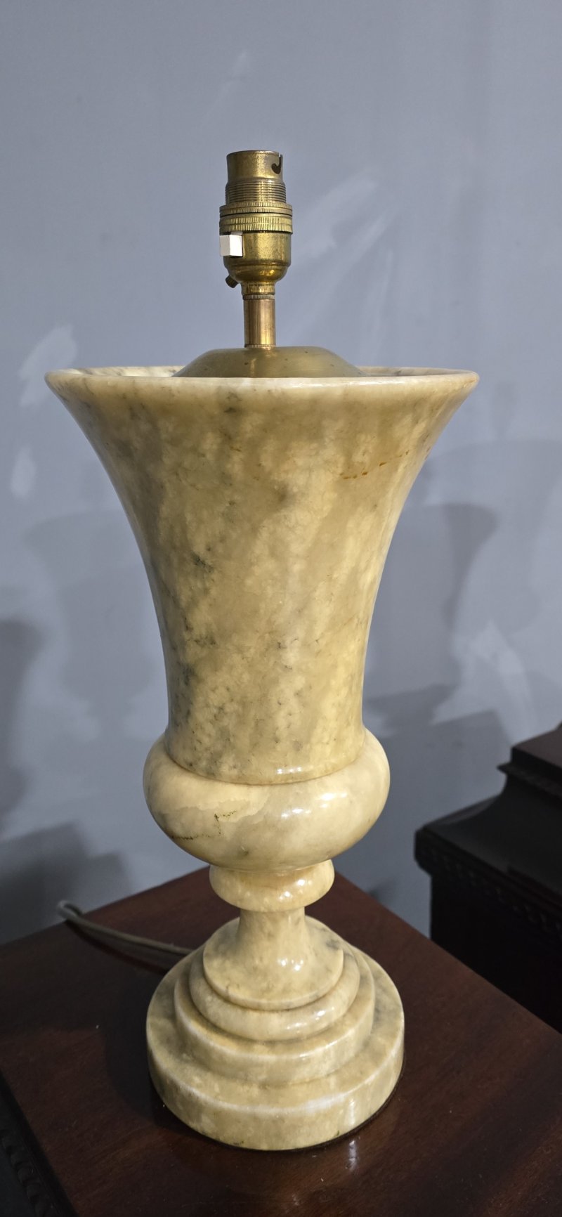 Pair Italian Marble Table Lamps - Image 2