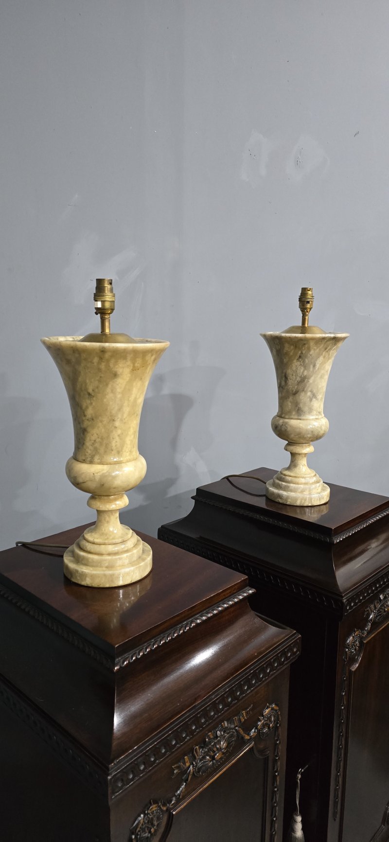 Pair Italian Marble Table Lamps - Image 6