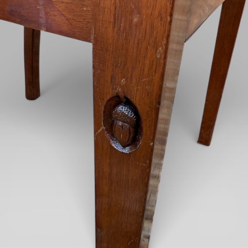 Vintage Set of 5 Mahogany Carver Dining Chairs Alan Grainger “Acornman” 1960s - Image 12