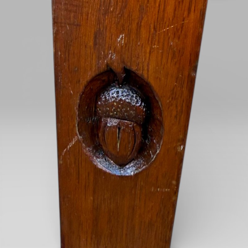 Vintage Set of 5 Mahogany Carver Dining Chairs Alan Grainger “Acornman” 1960s - Image 13