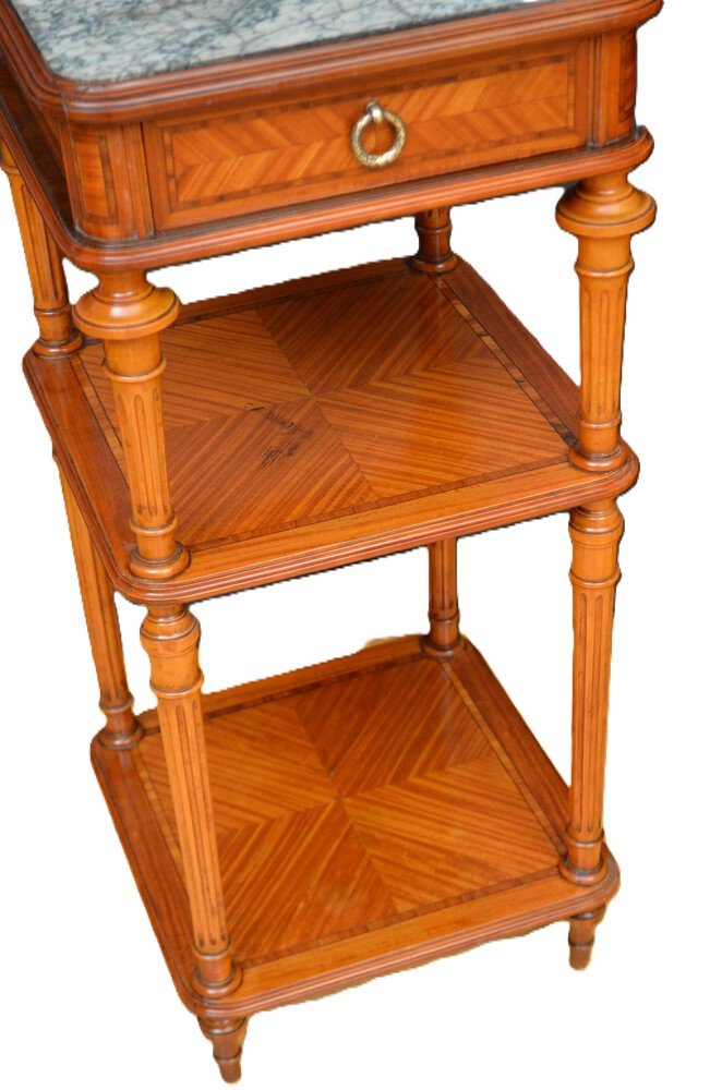 Pair Of French Satinwood Bedside Cabinets - Image 3