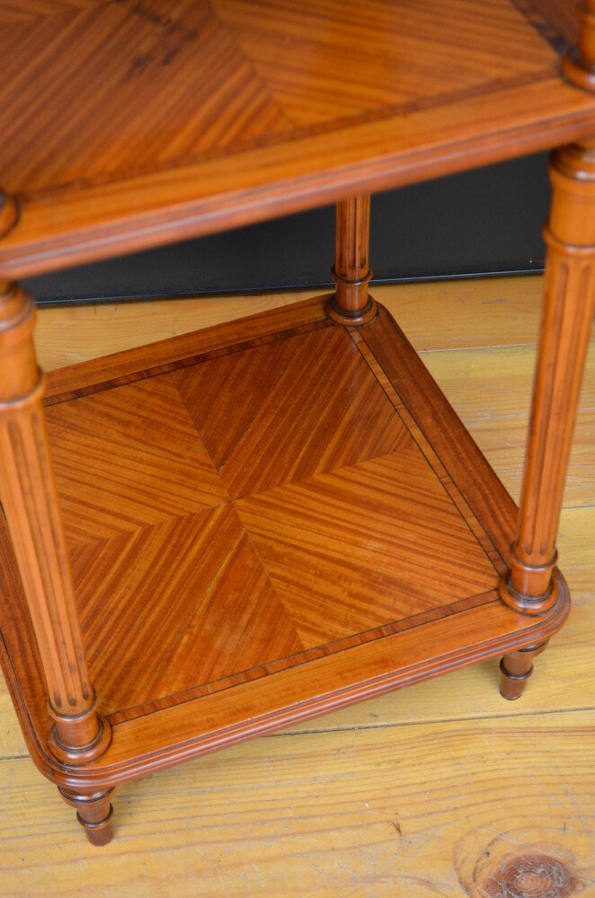 Pair Of French Satinwood Bedside Cabinets - Image 11