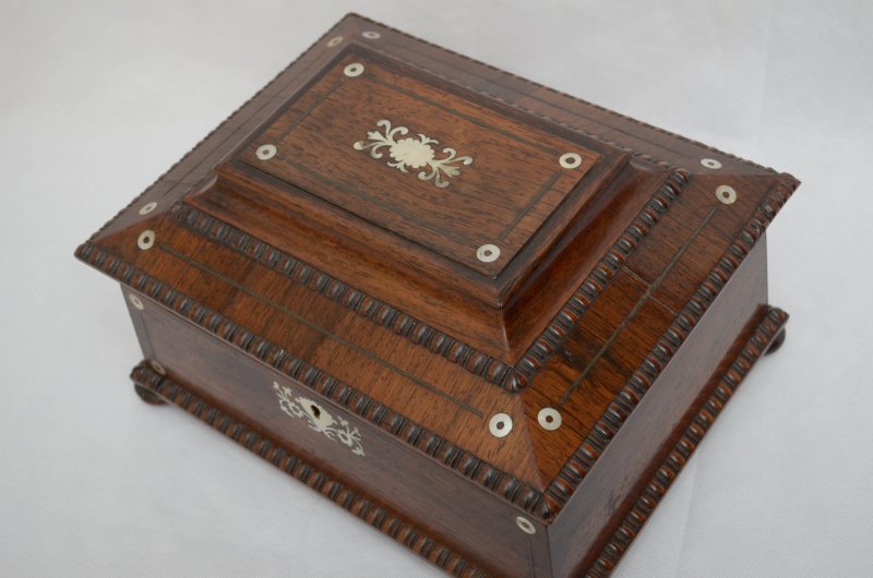William IV Sarcophagus Jewellery Box In Rosewood - Image 12