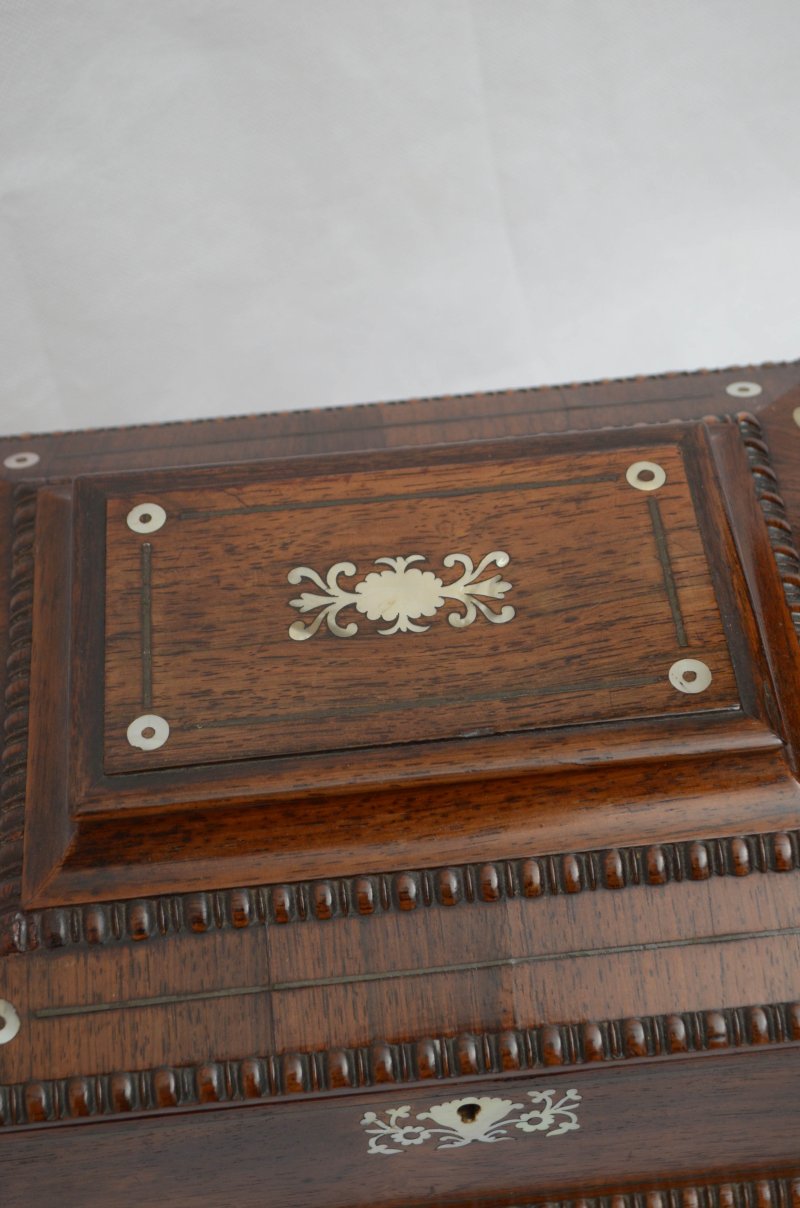 William IV Sarcophagus Jewellery Box In Rosewood - Image 13
