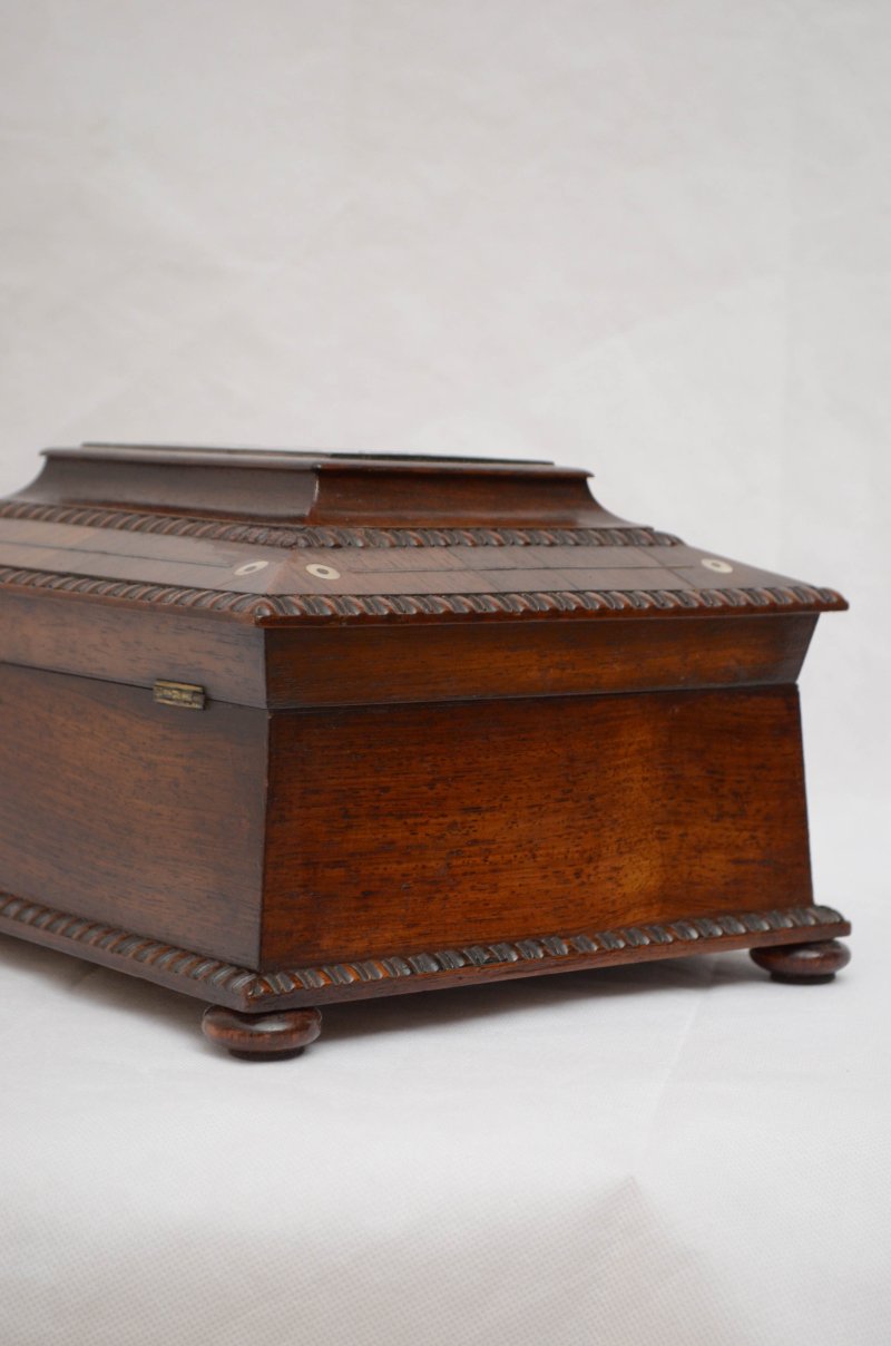 William IV Sarcophagus Jewellery Box In Rosewood - Image 7