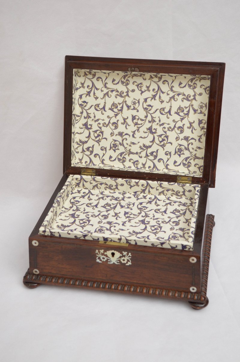 William IV Sarcophagus Jewellery Box In Rosewood - Image 15