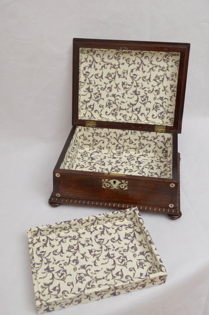 William IV Sarcophagus Jewellery Box In Rosewood - Image 14