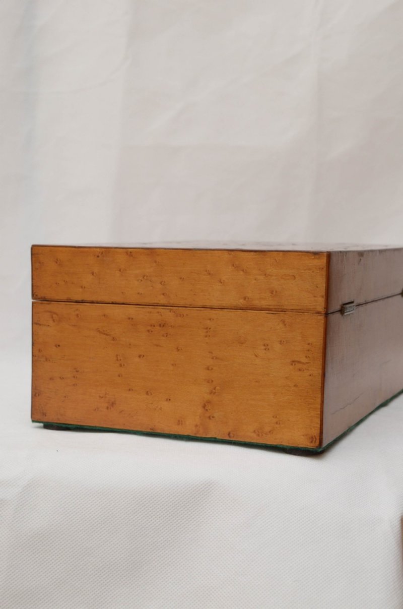 Victorian Bird's-eye Maple Jewellery Box With Tray - Image 10