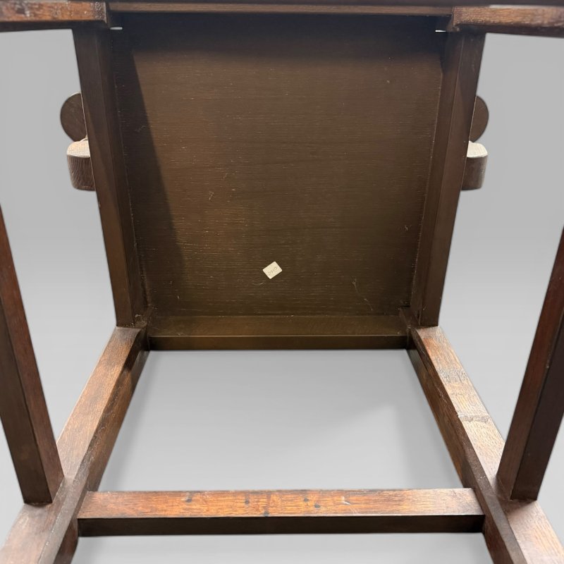 Late 20th Century Oak Wainscot Armchair in the 17th Century William & Mary Style - Image 9