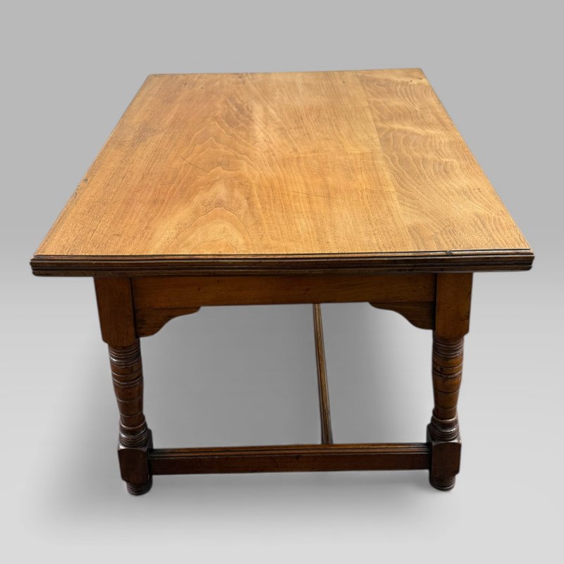 Antique Victorian Walnut Arts and Crafts Coffee Table - Image 9