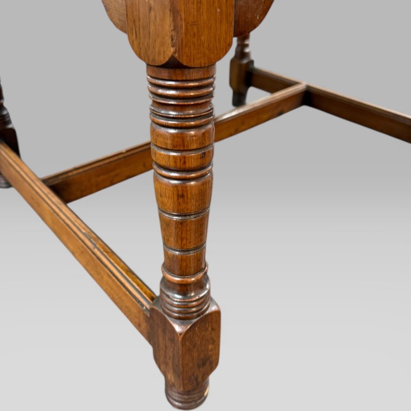 Antique Victorian Walnut Arts and Crafts Coffee Table - Image 13