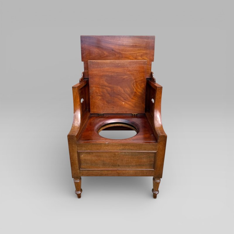 Antique Georgian Gillows Mahogany Bedside Table Cabinet | Pot Cupboard - Image 10
