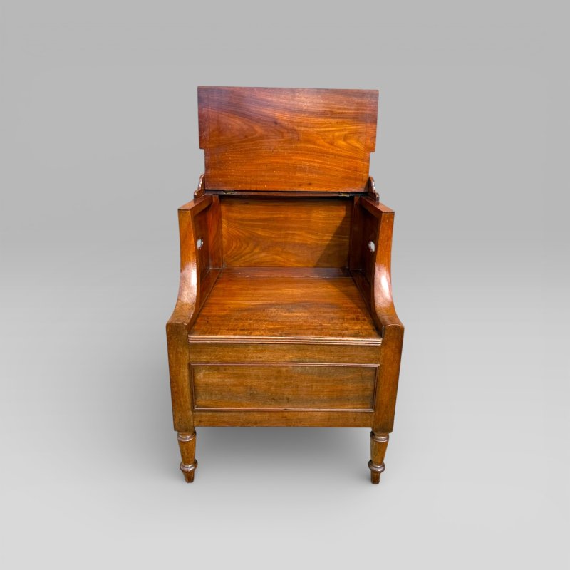Antique Georgian Gillows Mahogany Bedside Table Cabinet | Pot Cupboard - Image 12
