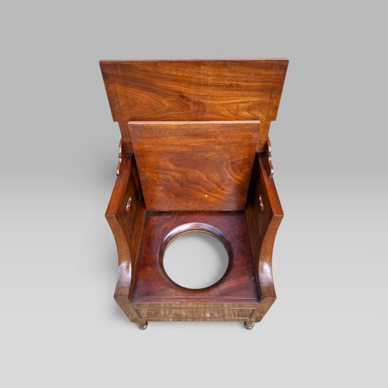 Antique Georgian Gillows Mahogany Bedside Table Cabinet | Pot Cupboard - Image 11