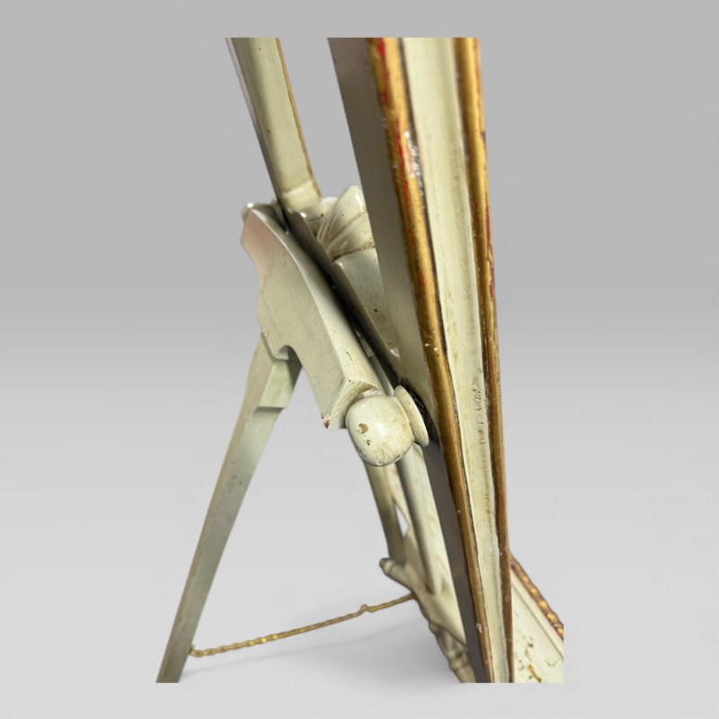 Antique Victorian Painted and Gilt Louis XV Style Artist’s Easel, Film Prop - Image 10