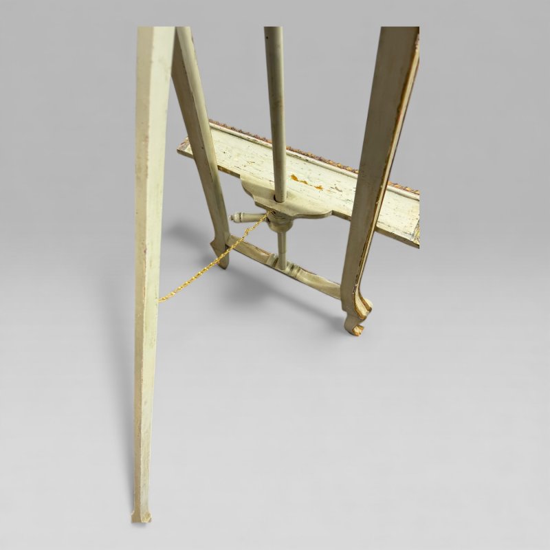 Antique Victorian Painted and Gilt Louis XV Style Artist’s Easel, Film Prop - Image 12