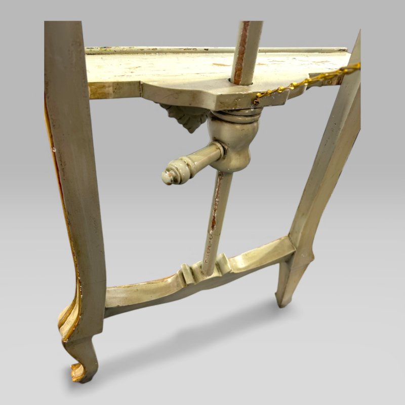 Antique Victorian Painted and Gilt Louis XV Style Artist’s Easel, Film Prop - Image 13