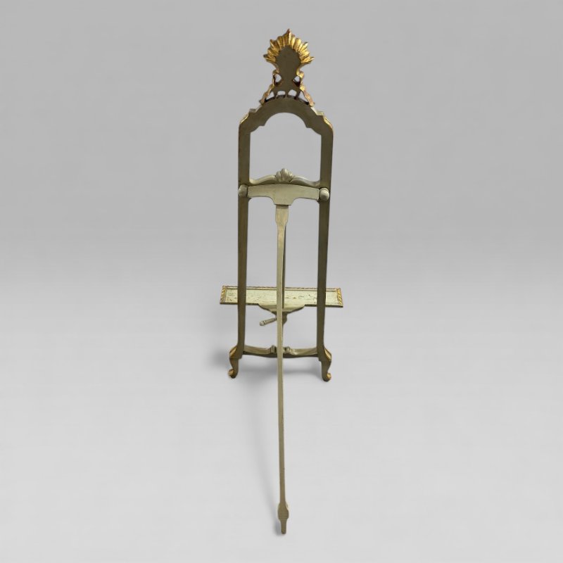 Antique Victorian Painted and Gilt Louis XV Style Artist’s Easel, Film Prop - Image 14