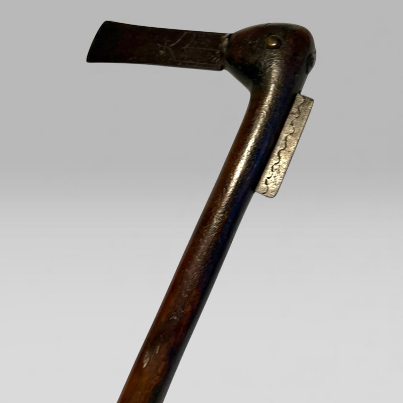 Antique African Ceremonial Axe | 19thC Royal Dahomey Messenger Récade - Image 4