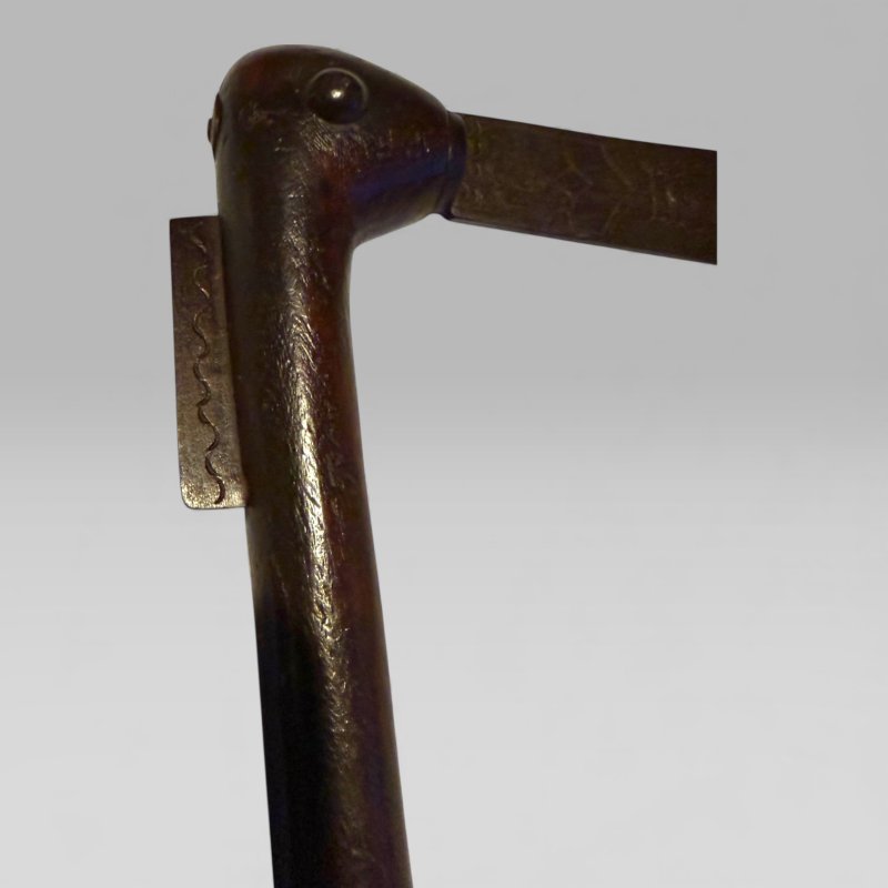 Antique African Ceremonial Axe | 19thC Royal Dahomey Messenger Récade - Image 5