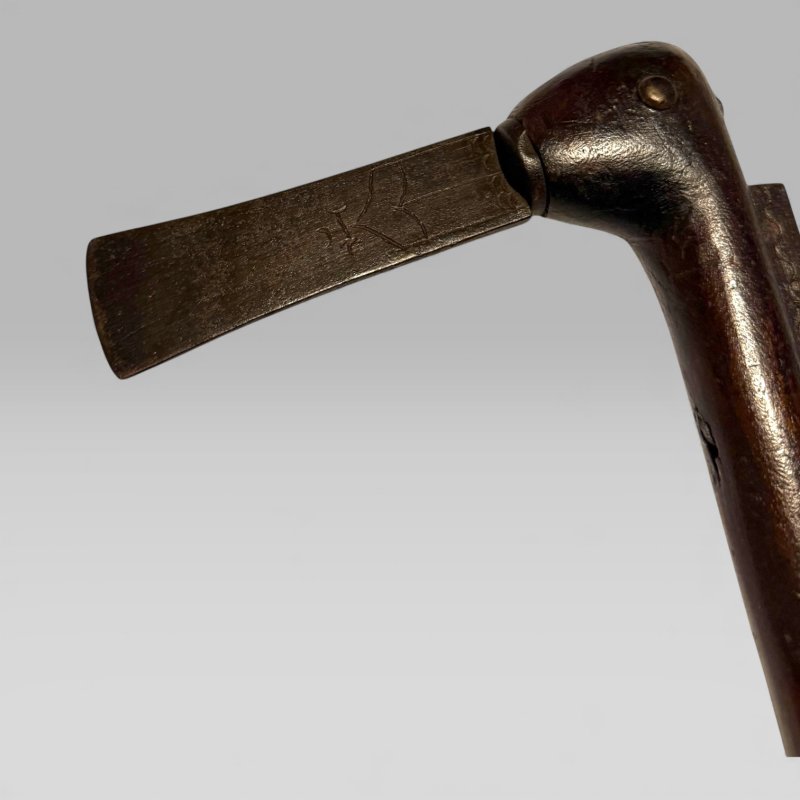 Antique African Ceremonial Axe | 19thC Royal Dahomey Messenger Récade - Image 6