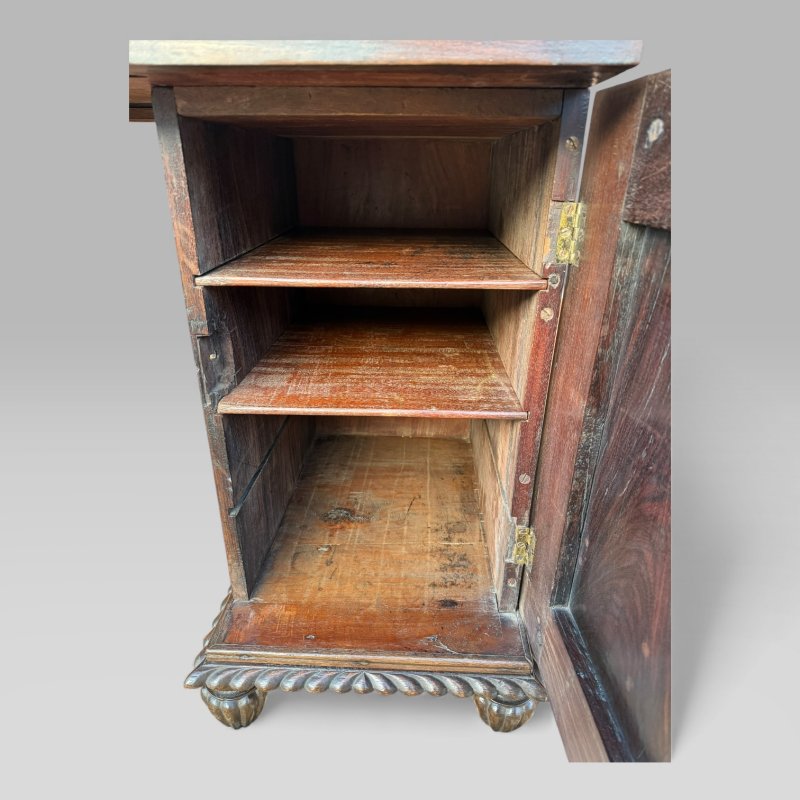 Antique Regency/William IV Anglo-Indian Padouk Carved Sideboard or Desk - Image 16