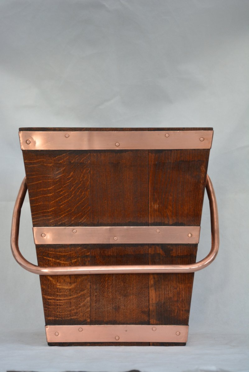 Victorian Solid Oak Coal Bucket Peat Bucket In Oak C1870s - Image 5
