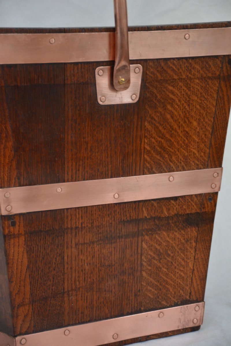 Victorian Solid Oak Coal Bucket Peat Bucket In Oak C1870s - Image 10