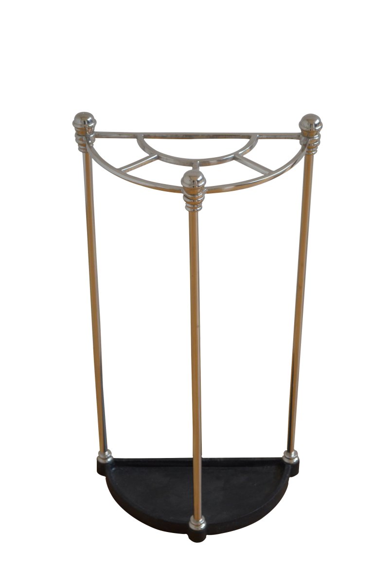 Chrome Art Deco Stick Stand Umbrella Stand